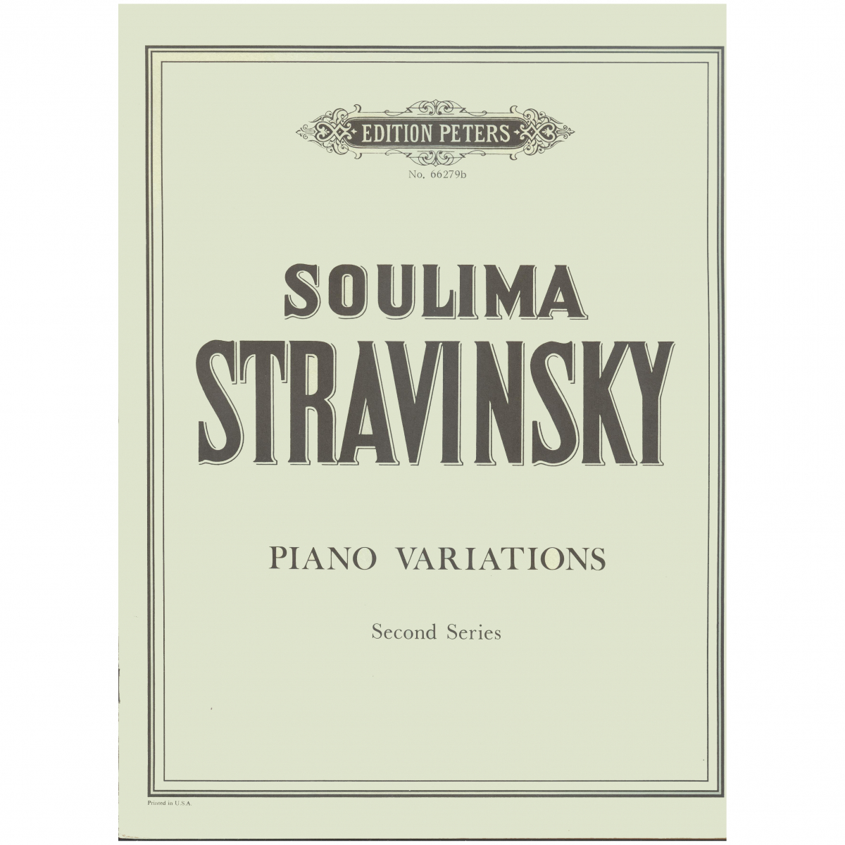 Stravinsky S. - Piano Variations II-min
