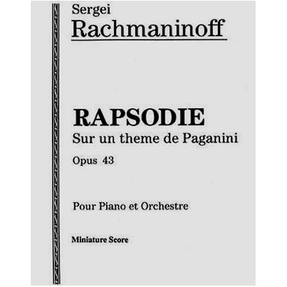 Rachmaninoff -  Rhapsodie On A Paganini's.-min