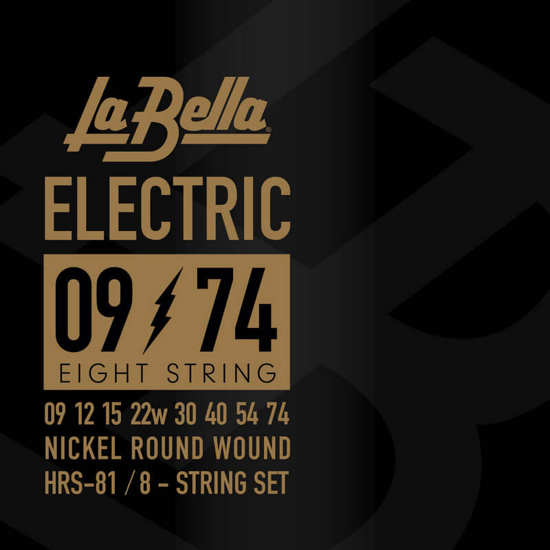 La Bella HRS-81 Χορδές 8άχορδης Ηλεκτρικής Κιθάρας Extra Light 9-74-min