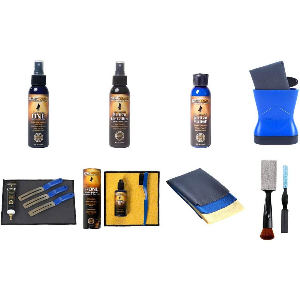 MUSICNOMAD MN292 Total Guitar Spa Kit Σετ Καθαρισμού - Συντήρησης (15 τμχ)-min