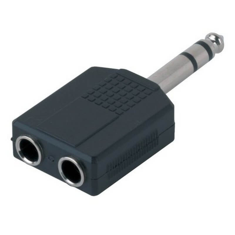 Gewa 191617 Stereo Αντάπτορας 2 x 6,3mm Stereo Jack - Jack 6,3mm-min