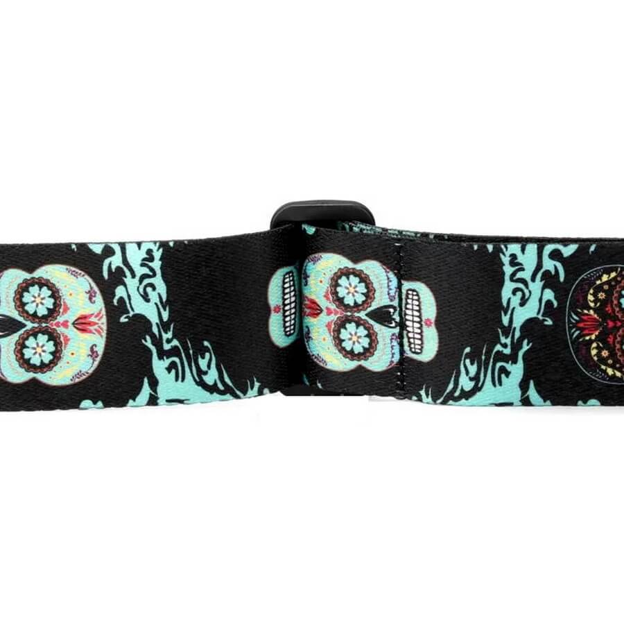 Lock-It Poly Plush 2 Ζώνη Κιθάρας - Μπάσου Sugar Skull-4