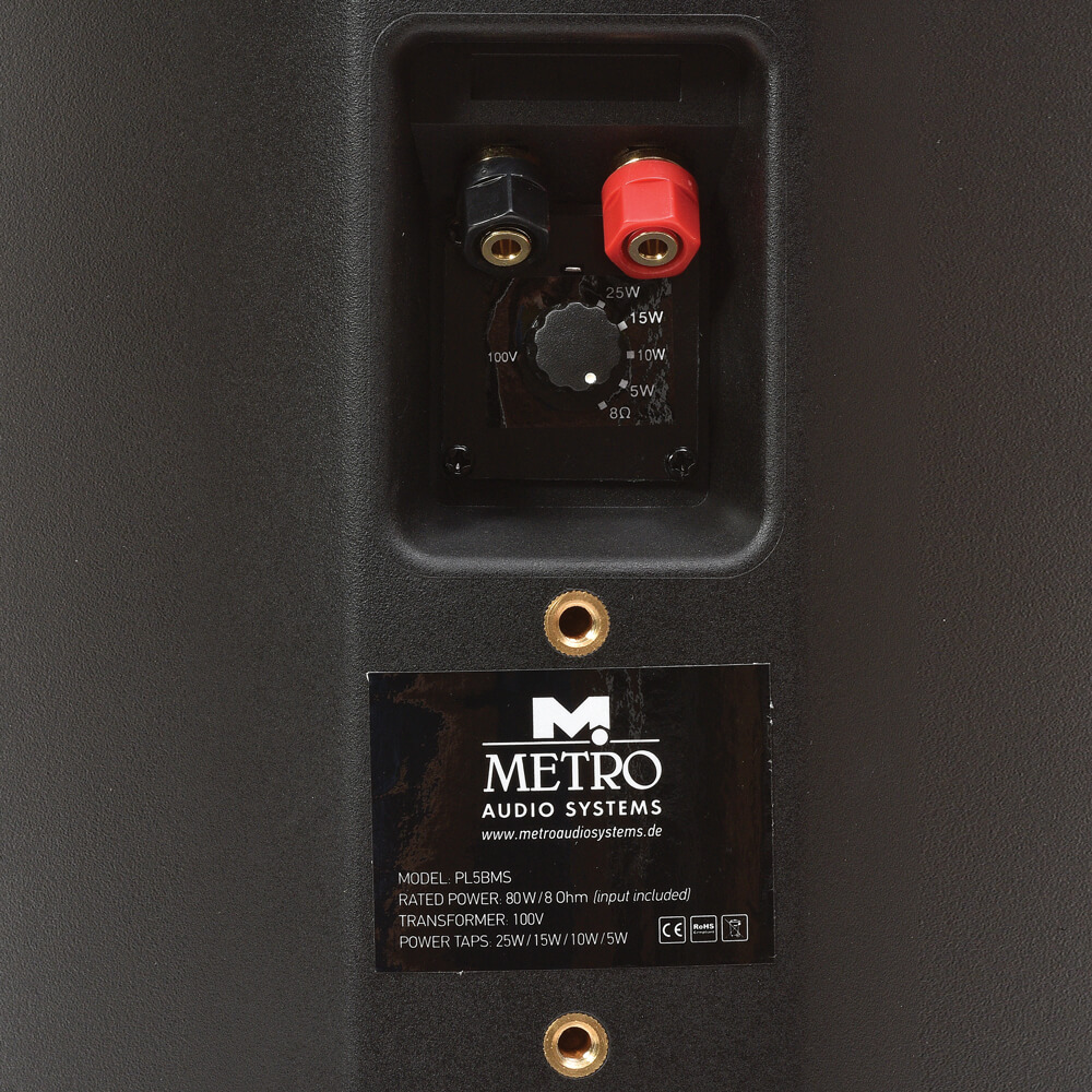 Metro PL5BMS Ηχείο Εγκαταστάσεων 80W Black-8