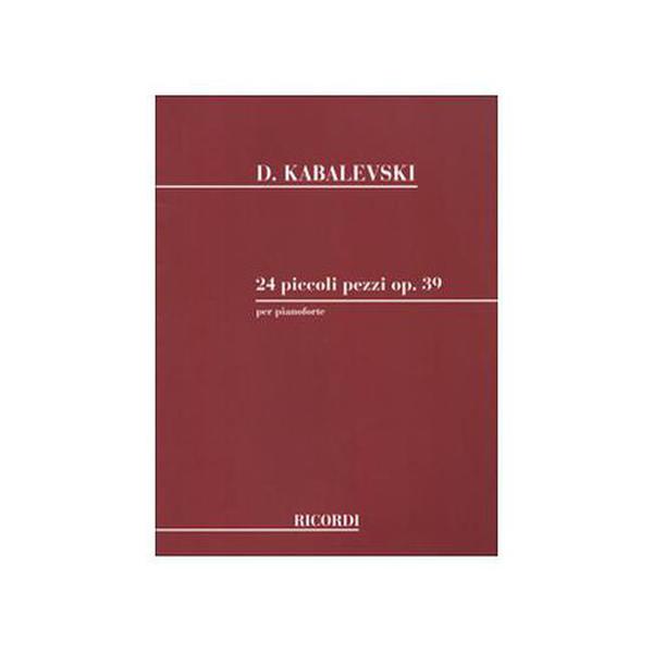 Dmitri Kabalevski - 24 piccoli pezzi op. 39 per pianoforte / Εκδόσεις Ricordi-1