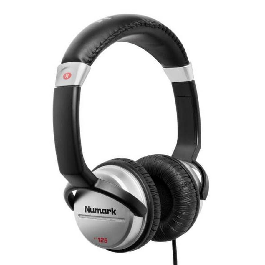 Numark HF125 Ακουστικά DJ Μαύρα-Ασημί-1