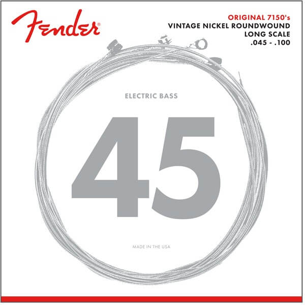 Fender 7150ML Pure Nickel Xορδές Ηλεκτρικού Μπάσου 45-100-min