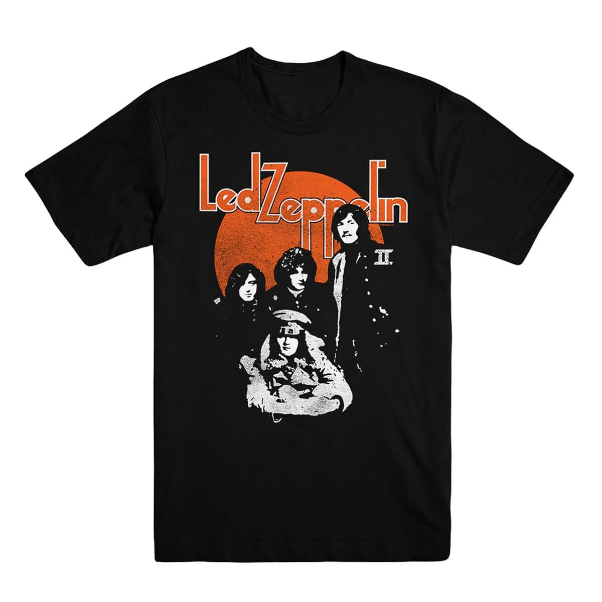 PROMUCO POSLZT1L Led Zeppelin Μπλούζα Orange Circle Black Large-min