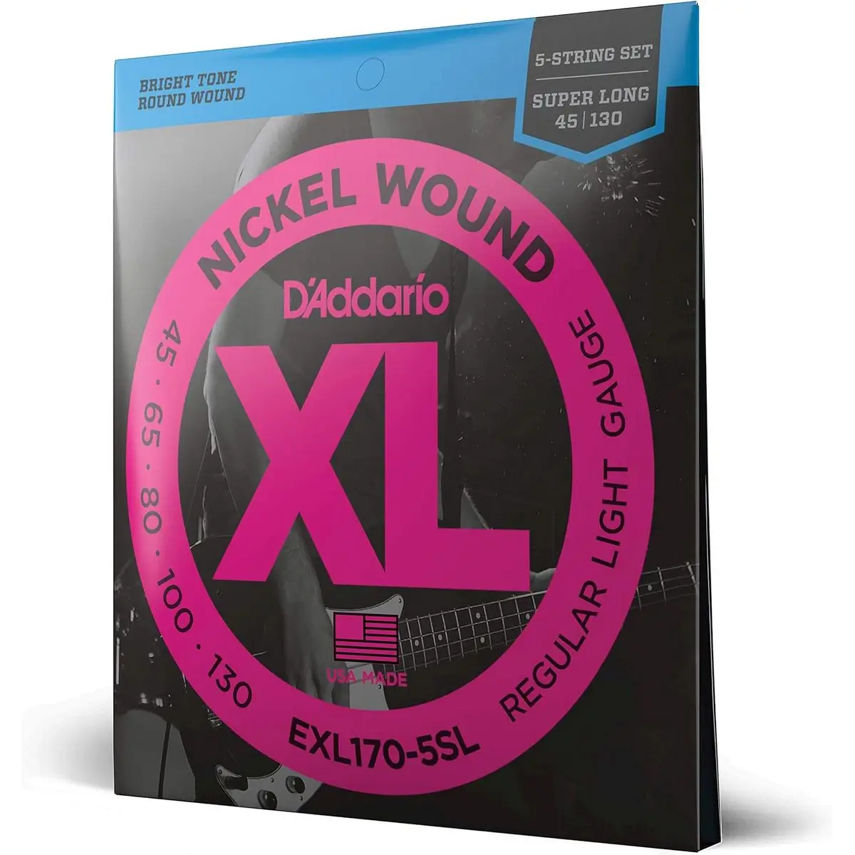 D'Addario EXL170-5SL Χορδές 5άχορδου Ηλεκτρικού Μπάσου 45-130-2-min