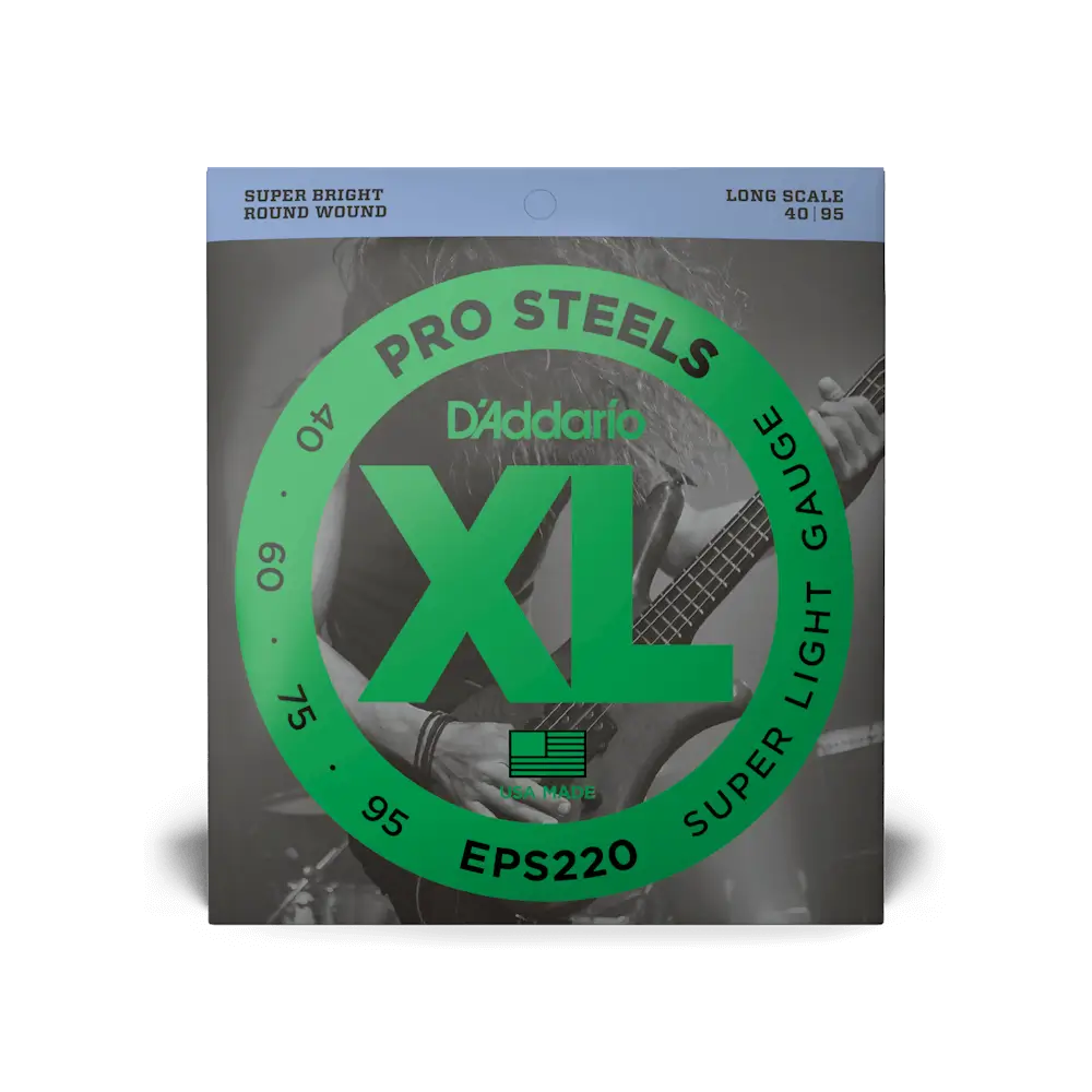 D'Addario EPS220 Pro Steels Χορδές 4άχορδου Ηλεκτρικού Μπάσου 40-95-min