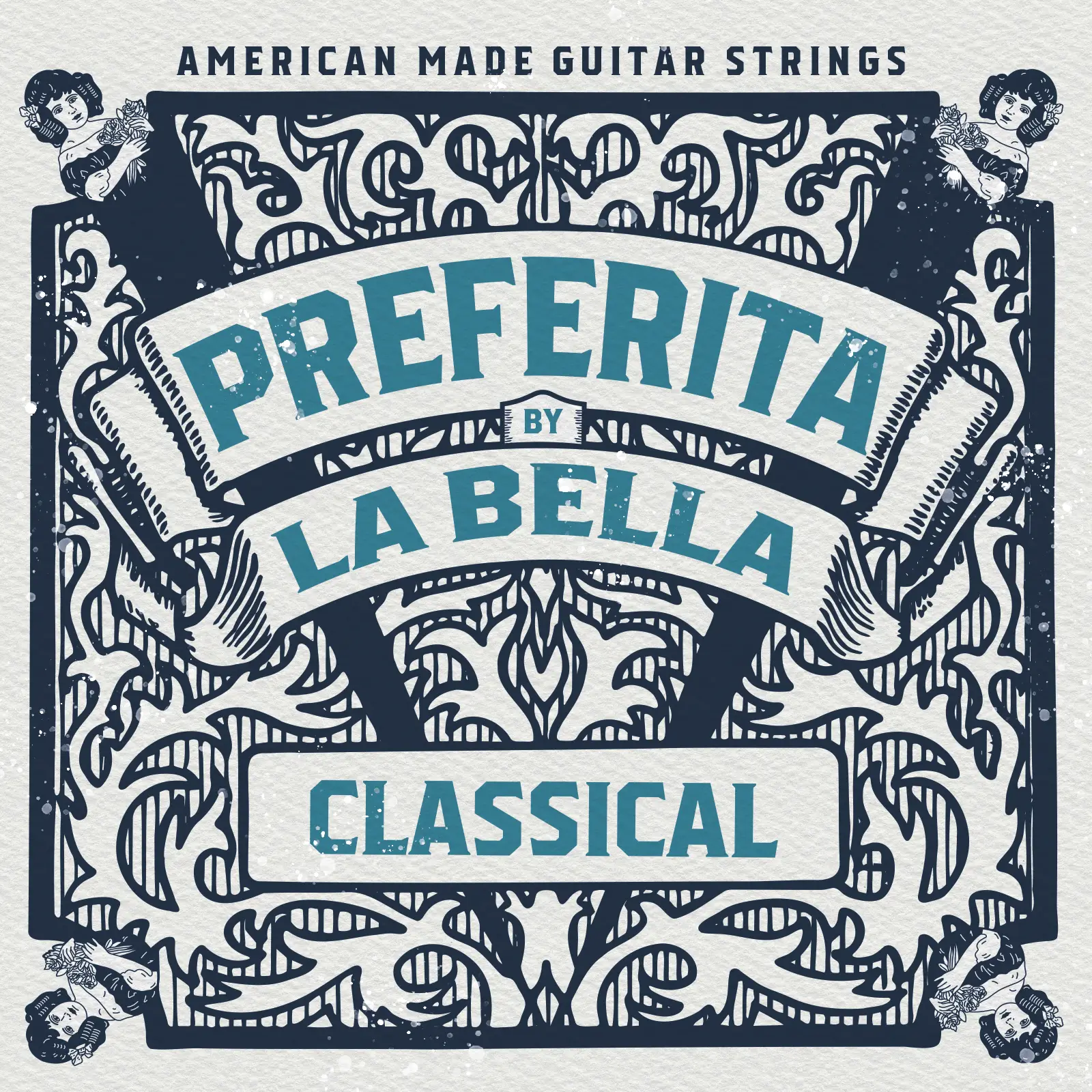 La Bella 1-P Preferita Χορδές Κλασικής Κιθάρας Medium Tension 4/4-min