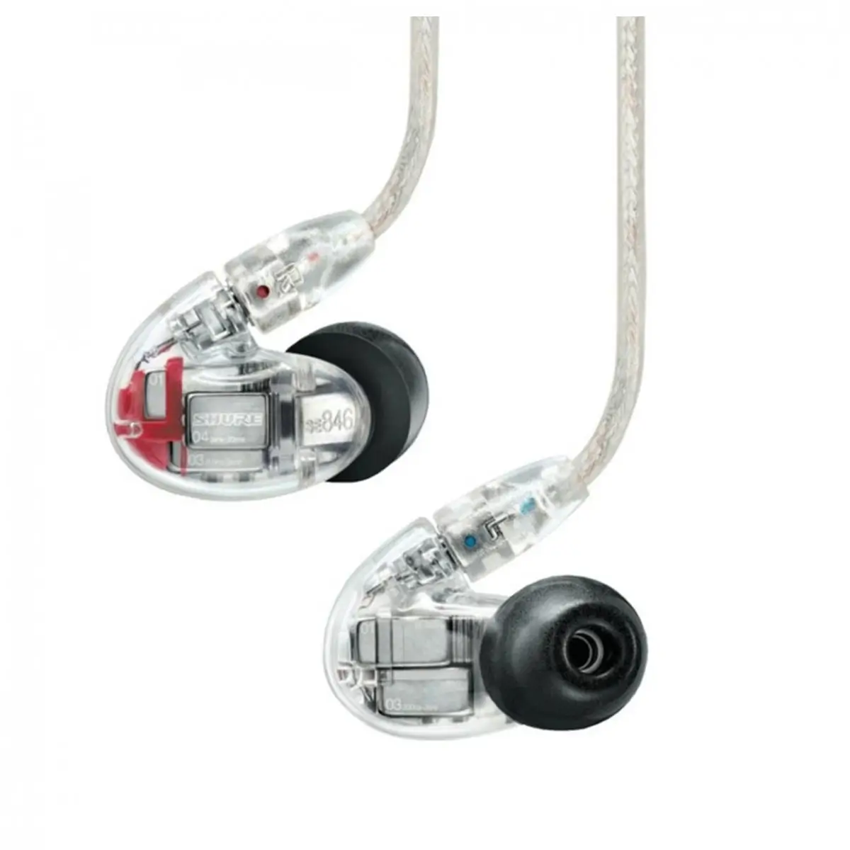 Shure SE846-CL Ακουστικά Τριών Δρόμων Διάφανα-min