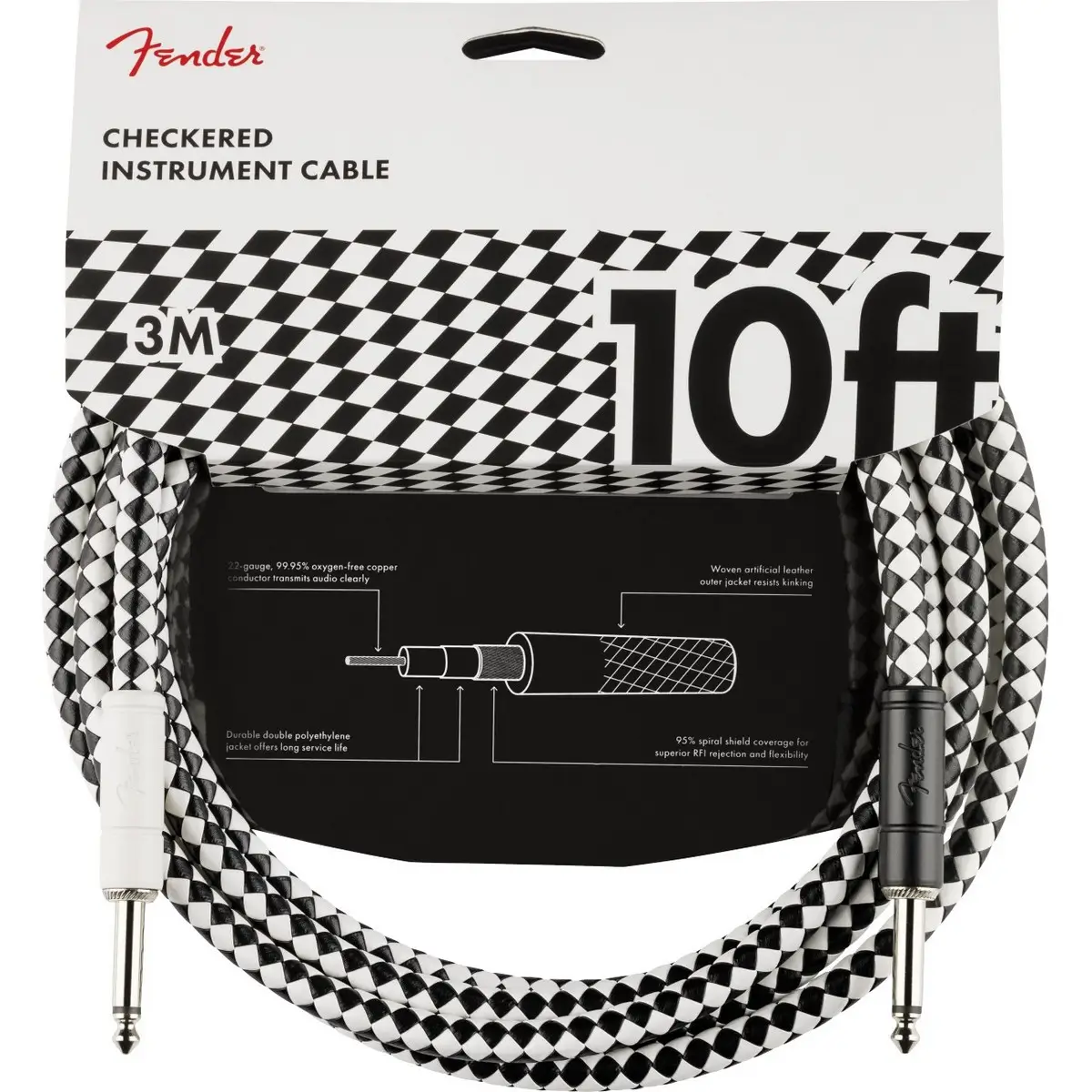 Fender Pro Checkerboard Καλώδιο Οργάνου 3m-min