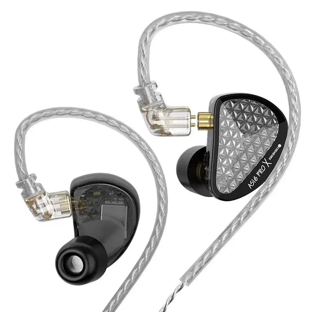 KZ AS16 Pro X 16 Drivers Ακουστικά In-Ear Μαύρα-min