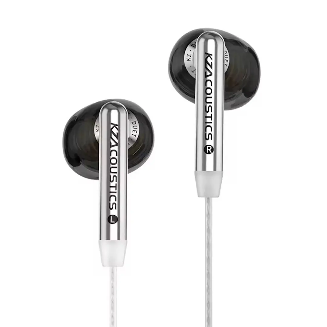 KZ Duet Gaming Ακουστικά In-Ear Ασημί-min