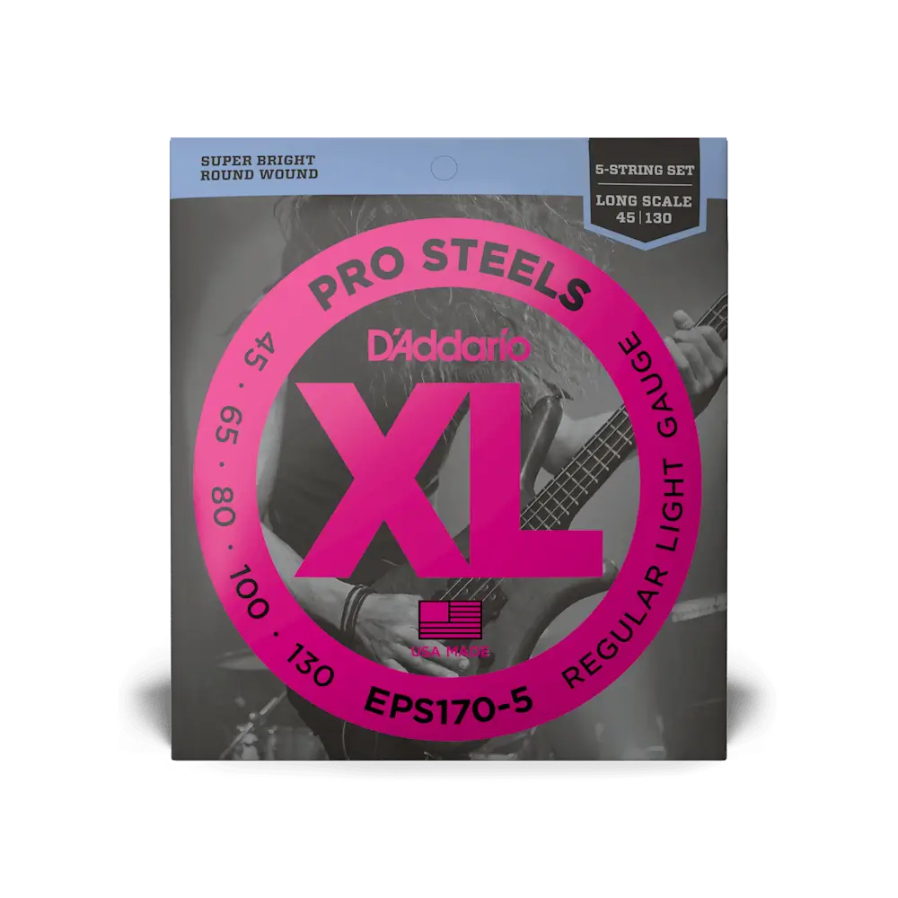 D'Addario EPS170-5 Pro Steels Χορδές 5άχορδου Ηλεκτρικού Μπάσου 45-130-min