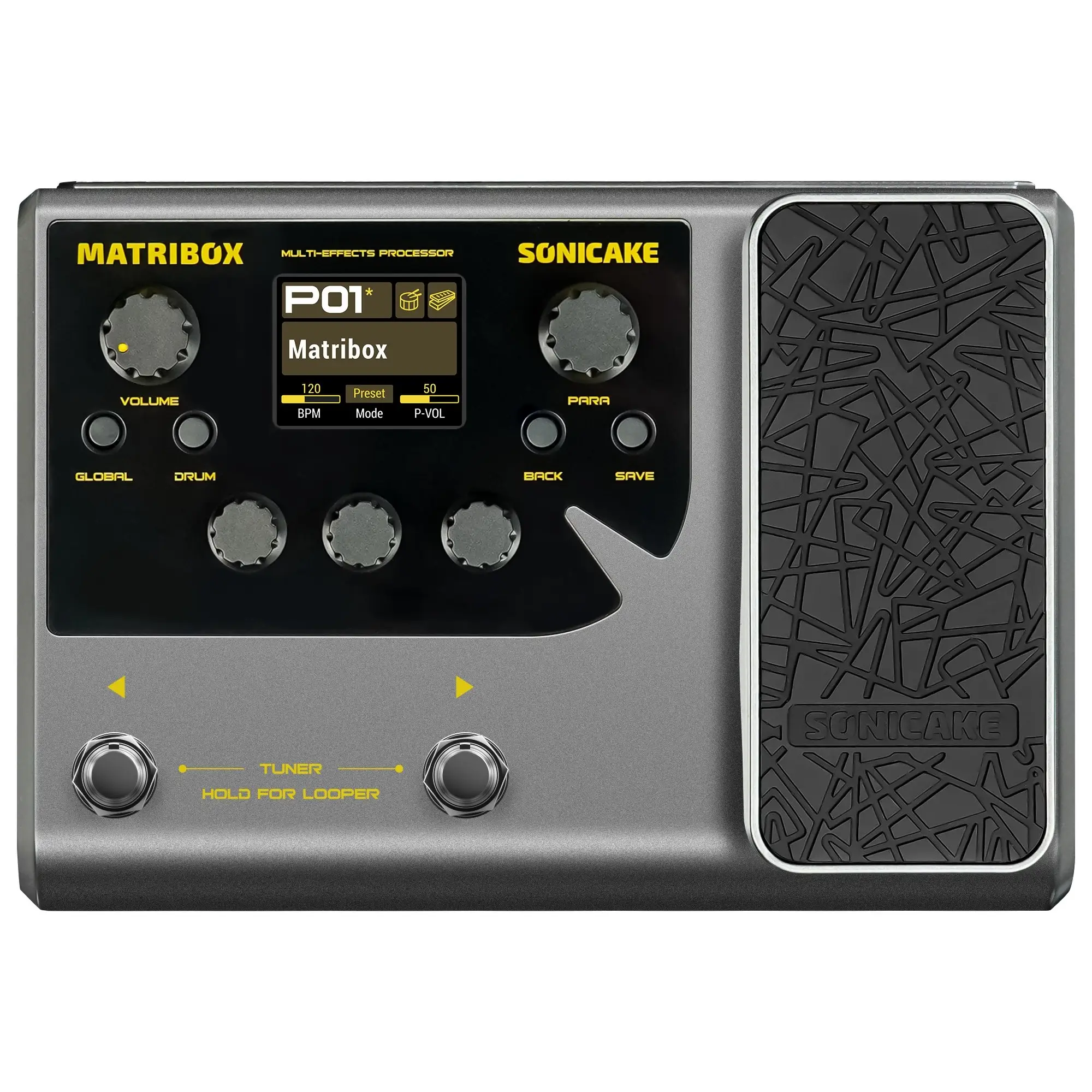 Sonicake Matribox Επεξεργαστής Εφέ Κιθάρας/ Μπάσου Γκρι-min