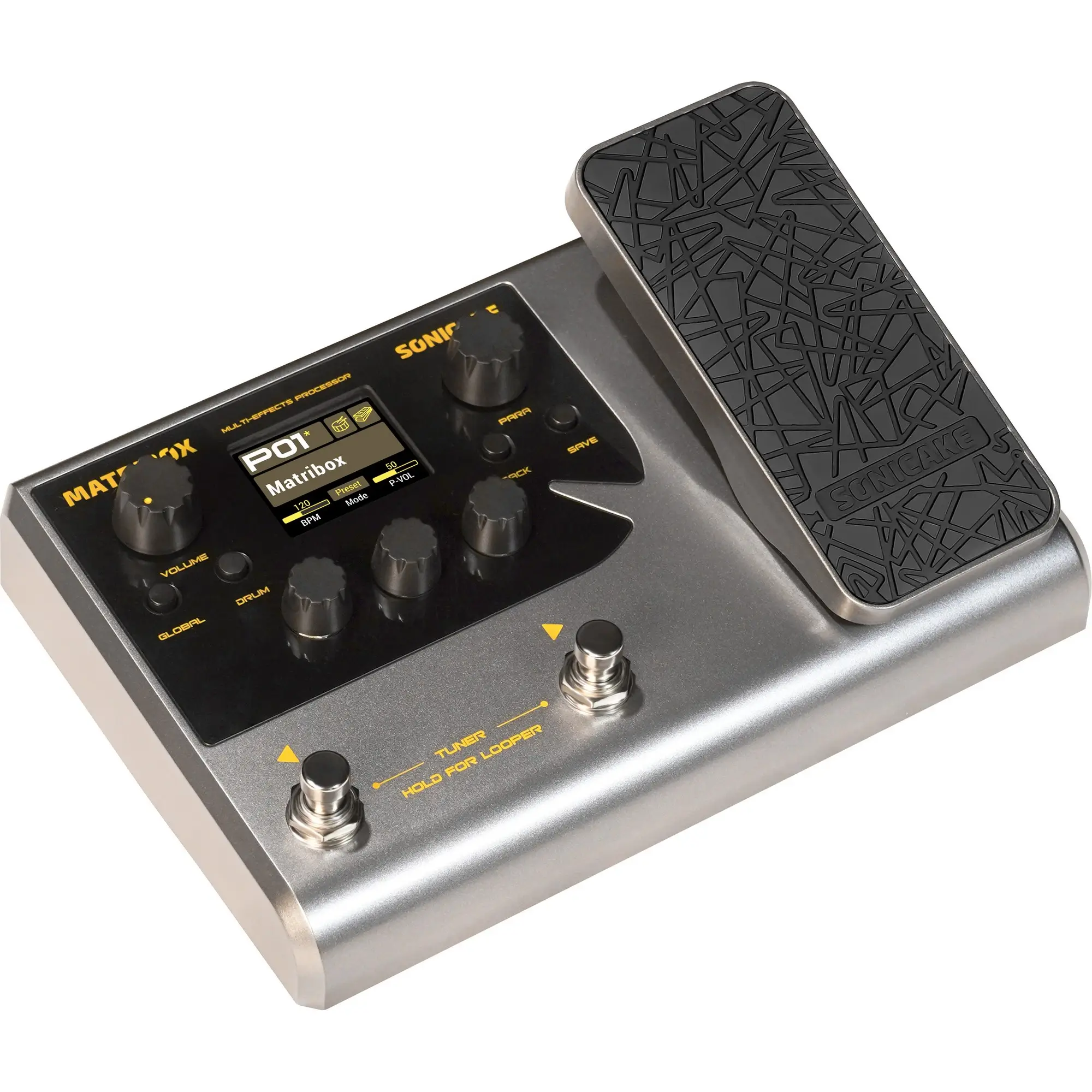 Sonicake Matribox Επεξεργαστής Εφέ Κιθάρας/ Μπάσου Γκρι-2-min