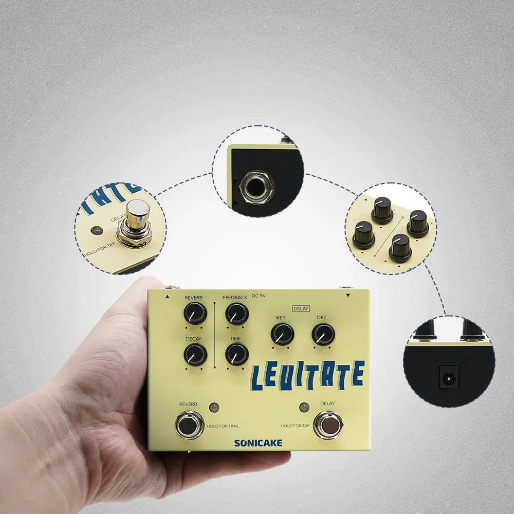 Sonicake Levitate Delay/ Reverb Πετάλι-6