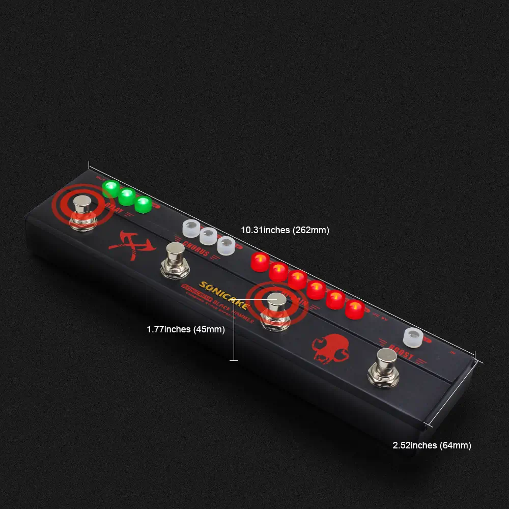 Sonicake Black Hammer Πολυεφέ Ηλεκτρικής Κιθάρας-8