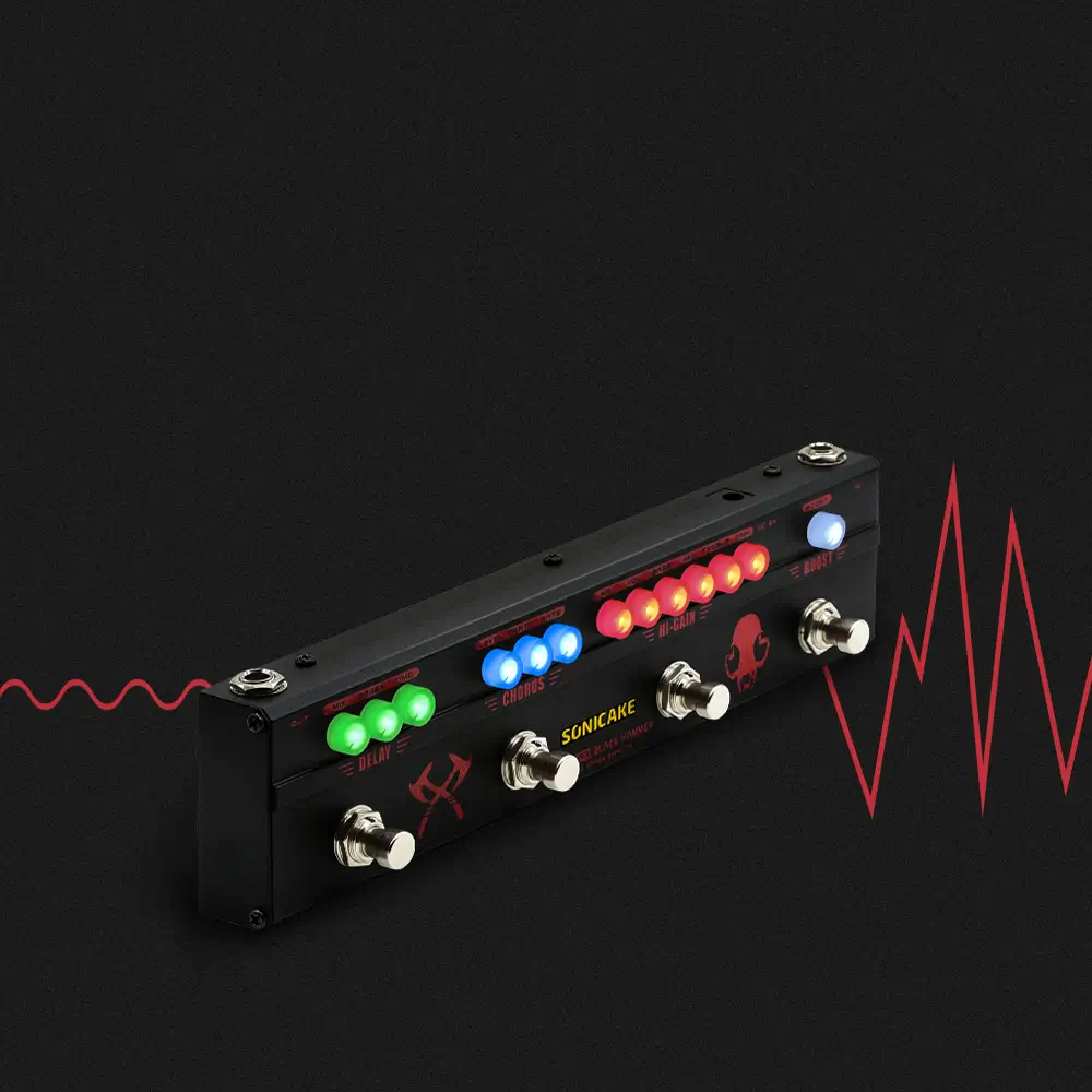 Sonicake Black Hammer Πολυεφέ Ηλεκτρικής Κιθάρας-9
