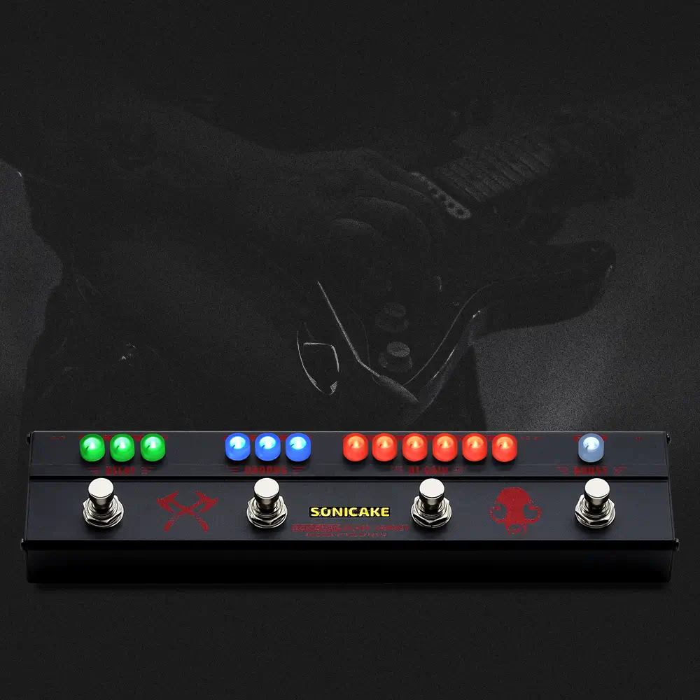 Sonicake Black Hammer Πολυεφέ Ηλεκτρικής Κιθάρας-11