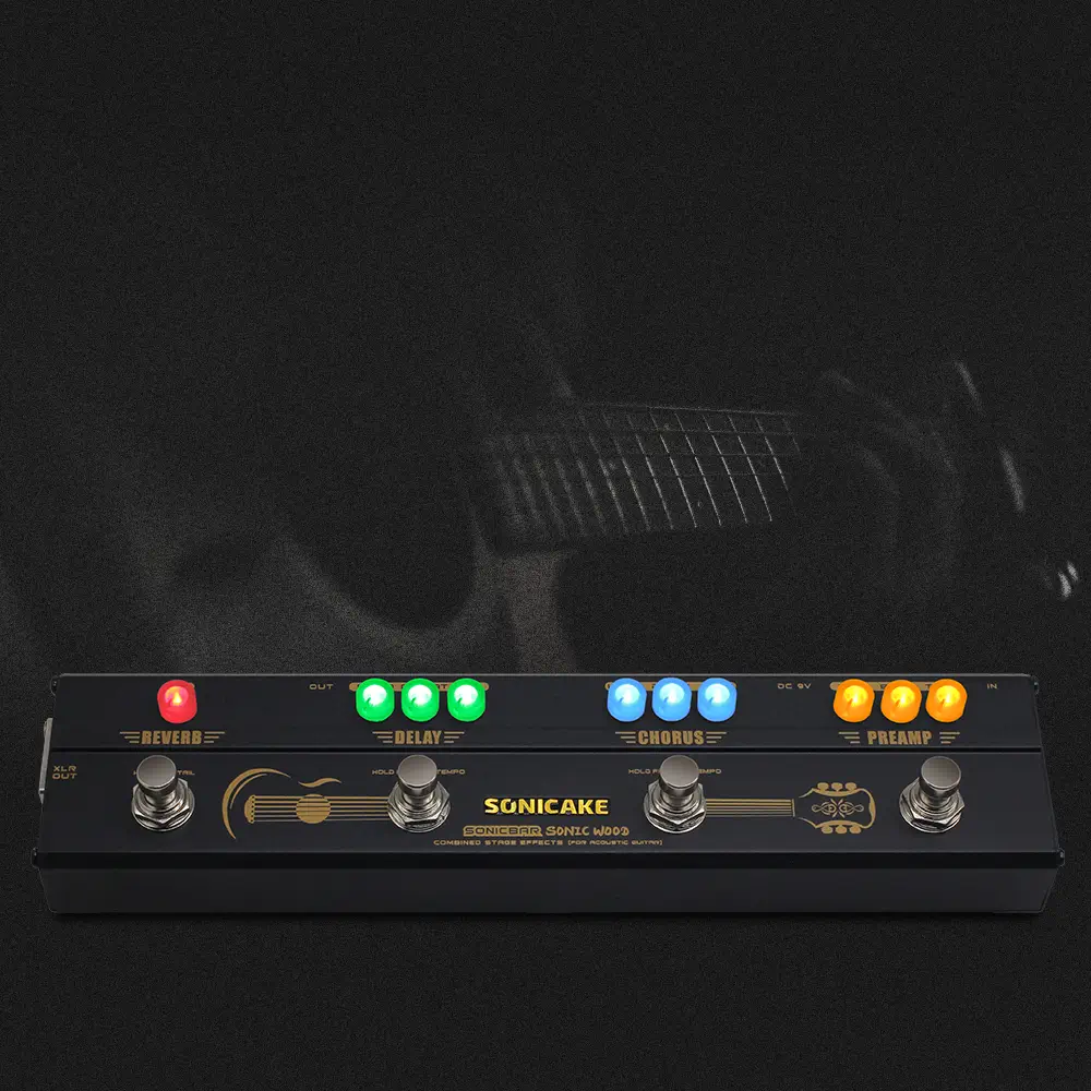 Sonicake Sonic Wood Πολυεφέ Ακουστικής Κιθάρας-12