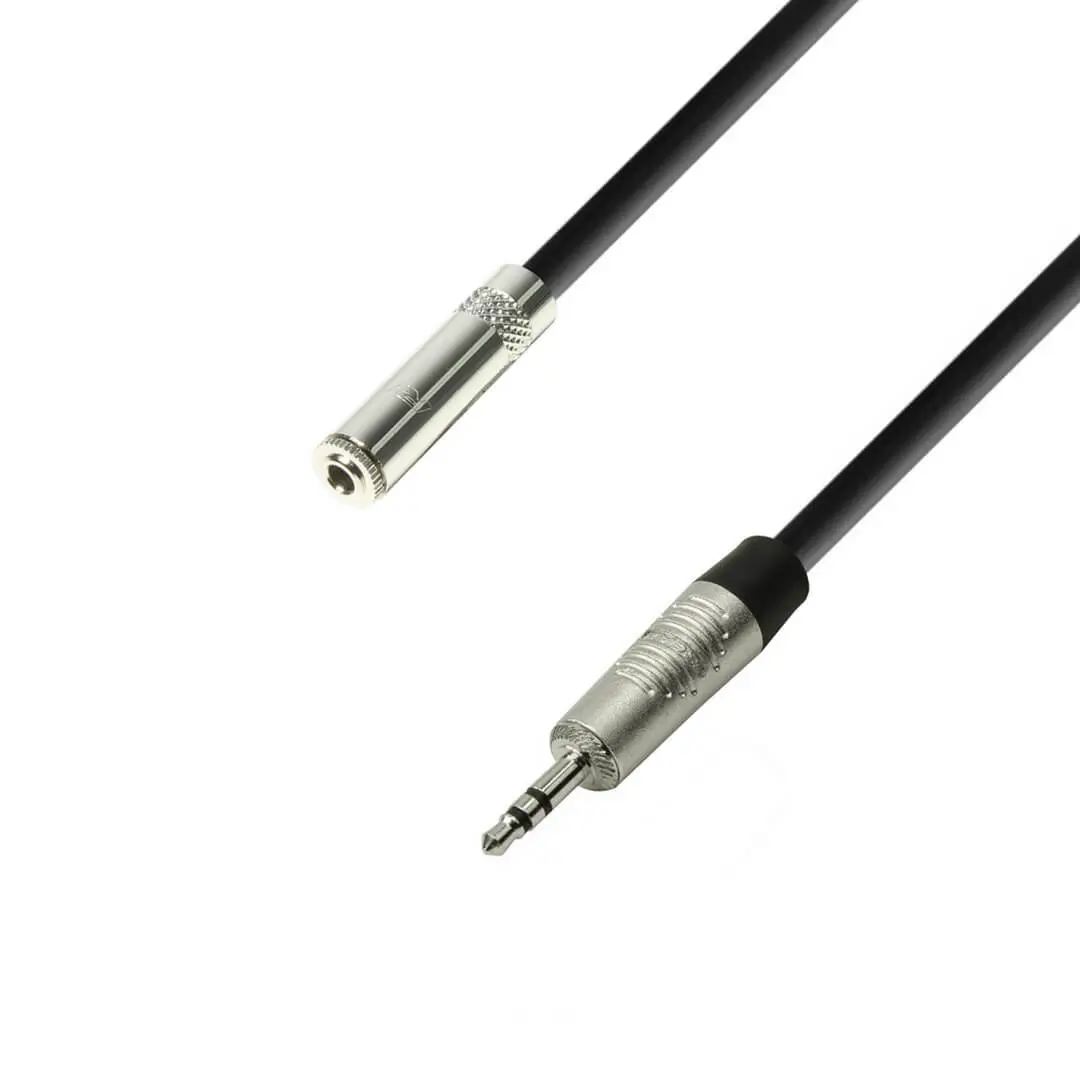 Adam Hall K4BYW0600 4Star Series Καλώδιο Επέκτασης 1/8 Stereo Jack 6m Μαύρο-min