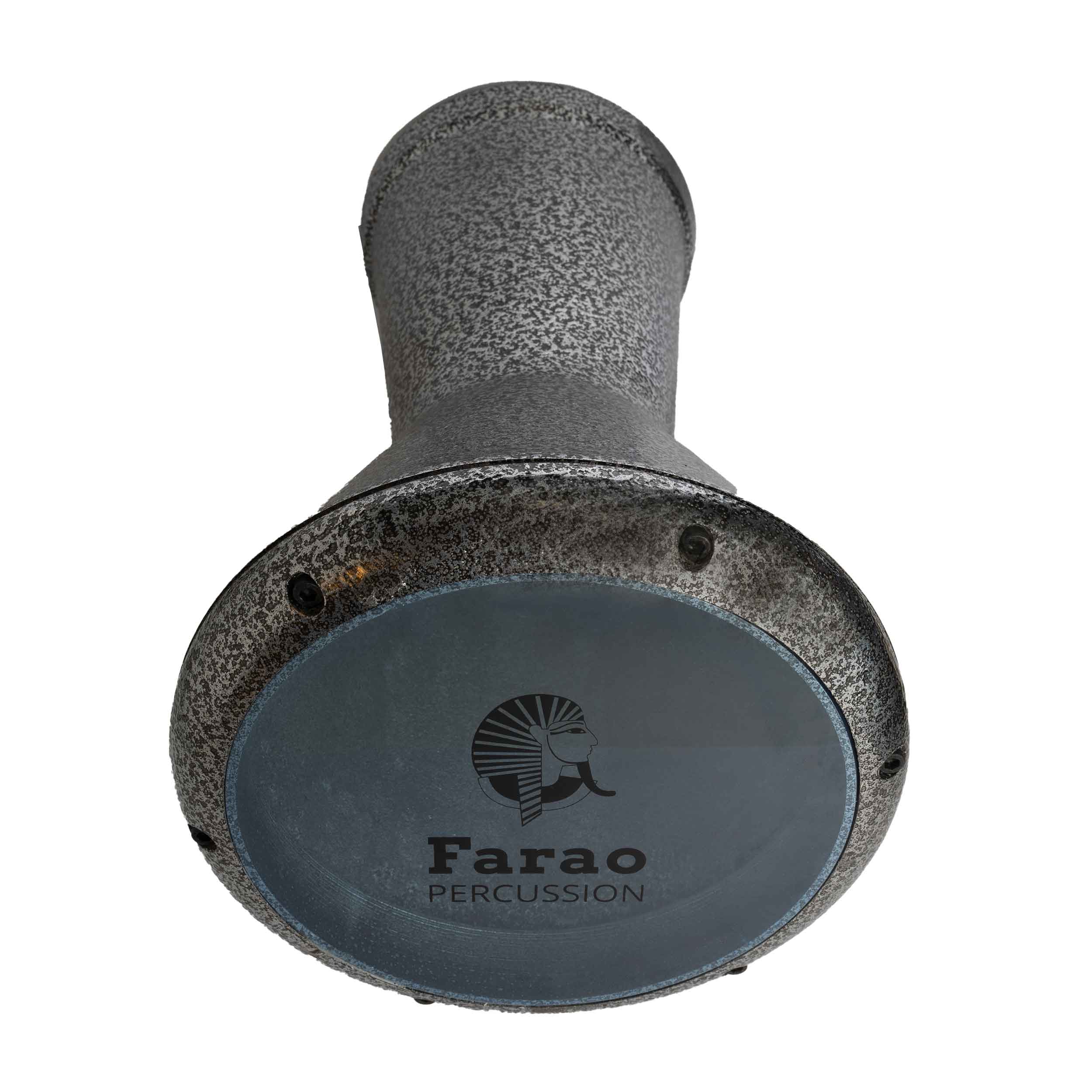 Farao Origin Αιγυπτιακό Τουμπελέκι/ Νταρμπούκα Ασημί (με Θήκη)-4