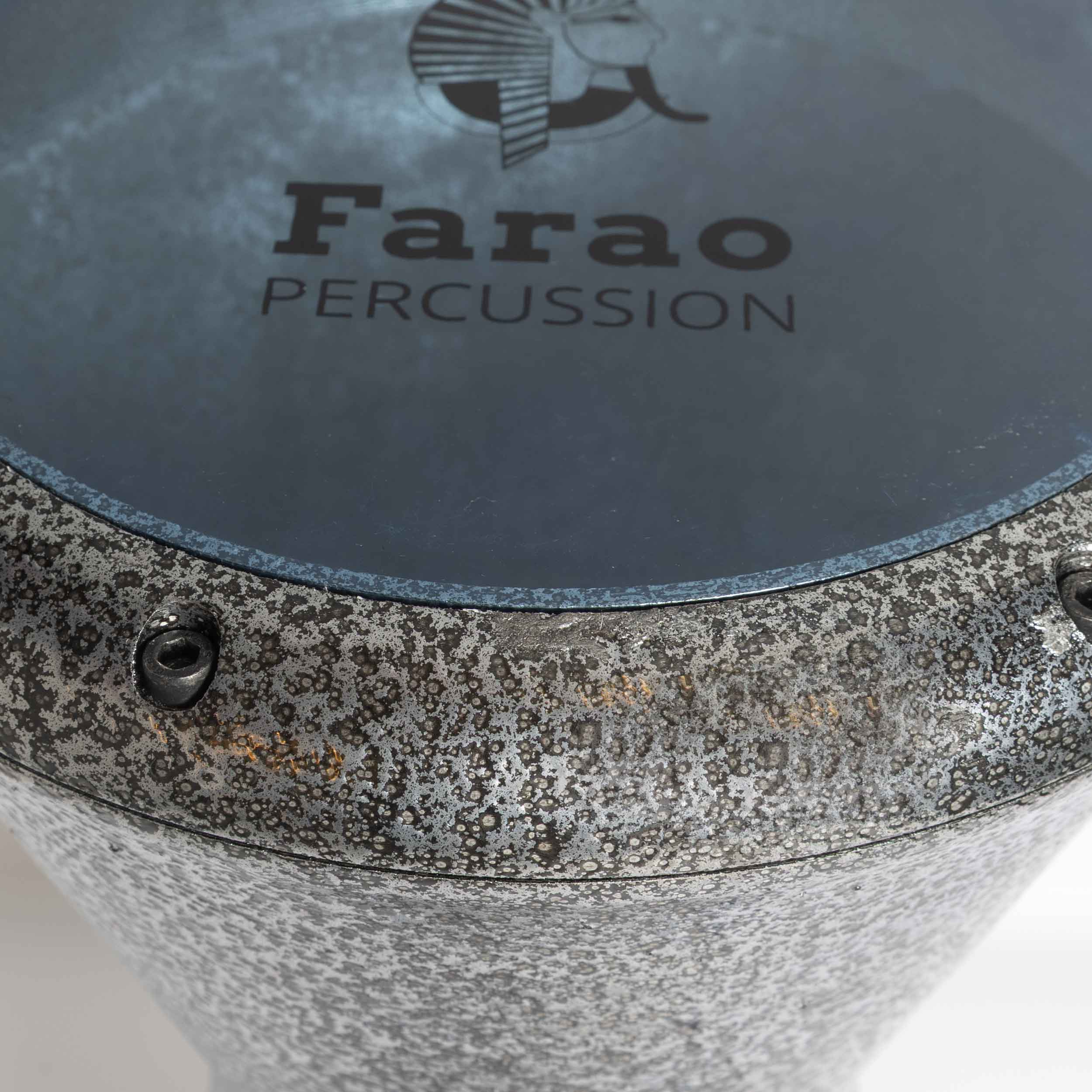 Farao Origin Αιγυπτιακό Τουμπελέκι/ Νταρμπούκα Ασημί (με Θήκη)-7