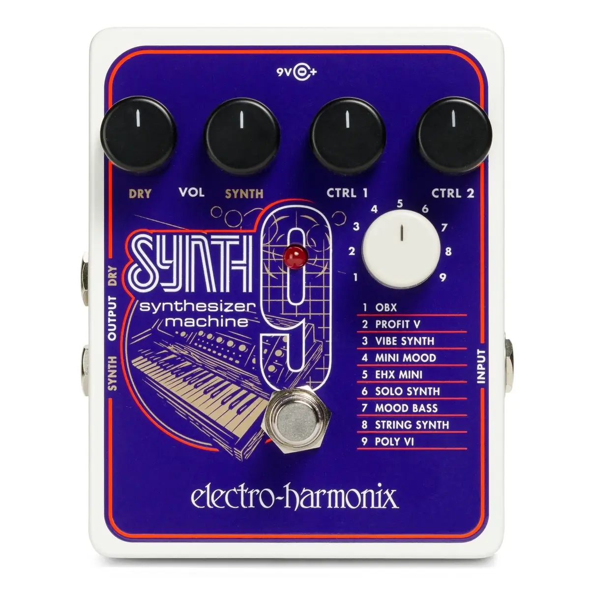 Electro-Harmonix SYNTH9 Synthesizer Machine Πετάλι-1