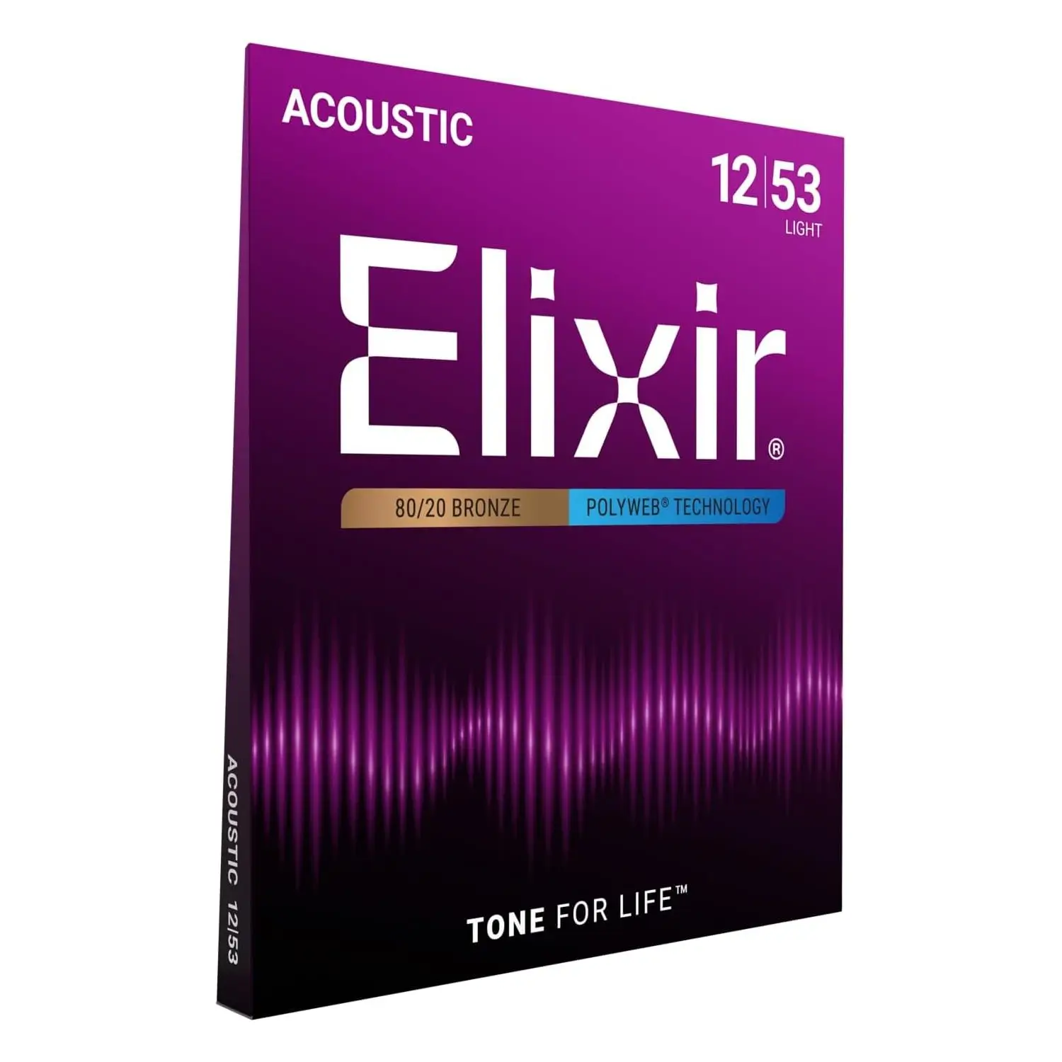 Elixir 11050 Polyweb Light Χορδές 80/20 Bronze Ακουστικής Κιθάρας 12-53-min