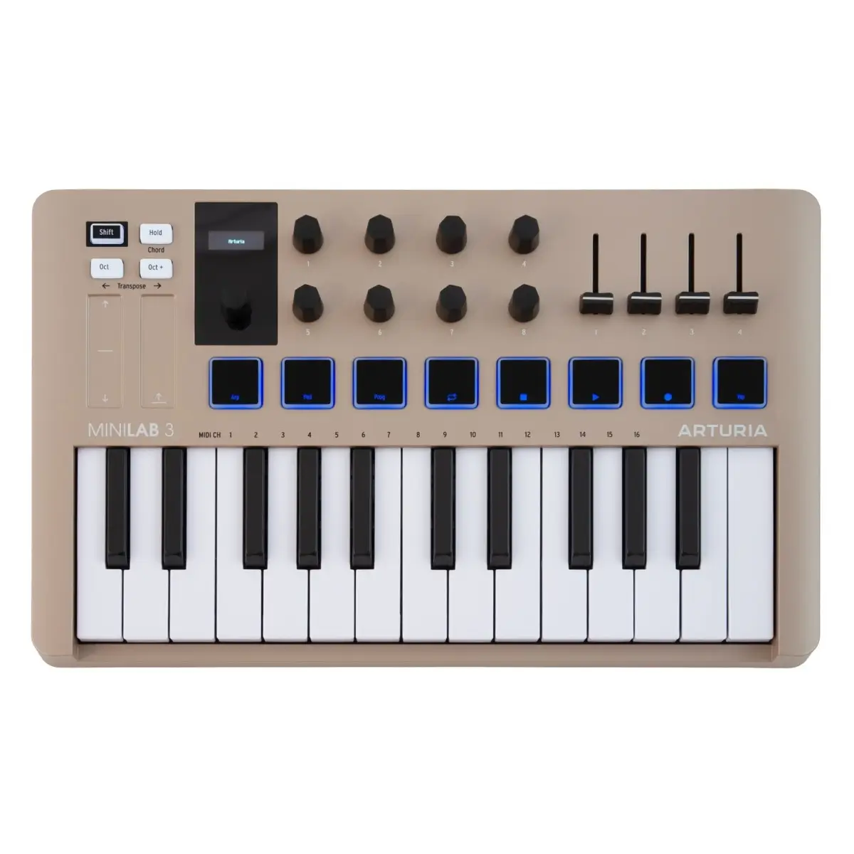 Arturia Minilab 3 Midi Keyboard Champagne Ltd Edition-2-min