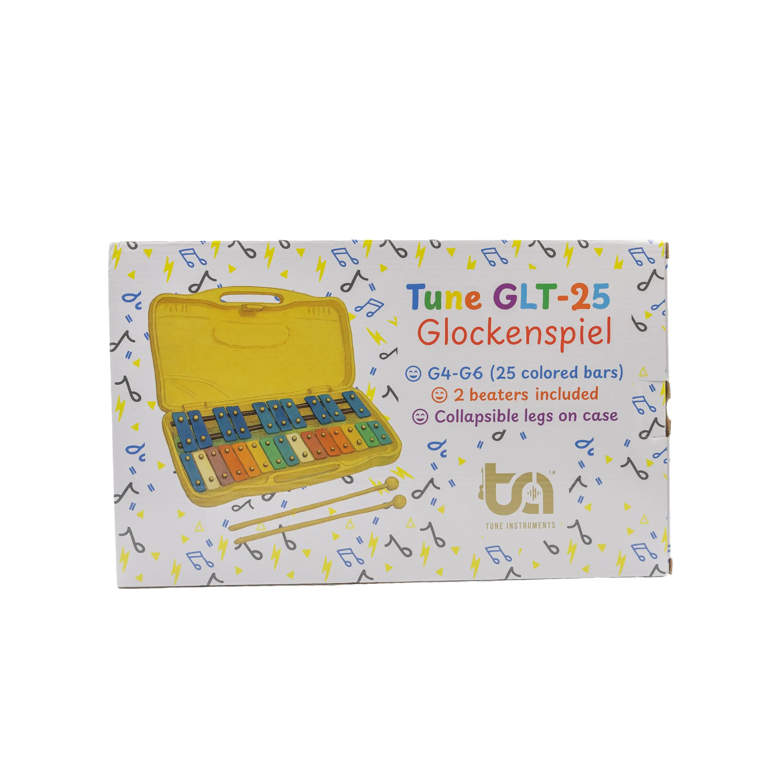 Tune GLT-25Y Μεταλόφωνο Glockenspiel Κίτρινο (με Μπαγκέτες)-13