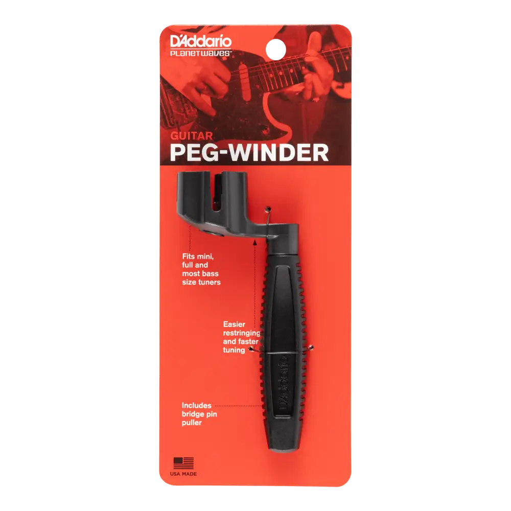 D'Addario PWPW1 Ergonomic Μανιβελάκι Universal Μαύρο-2-min