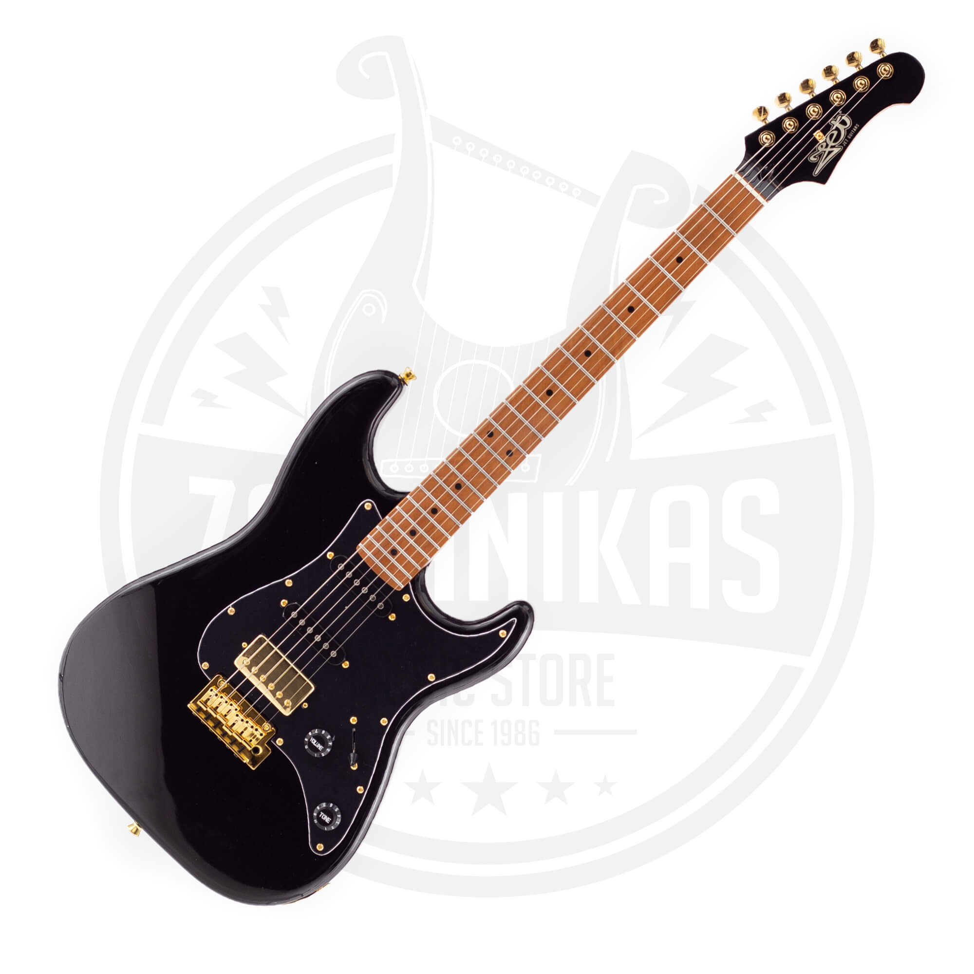 JET JS-400 BK G Stratocaster HSS Ηλεκτρική Κιθάρα Black Ultimate Πακέτο-2-min