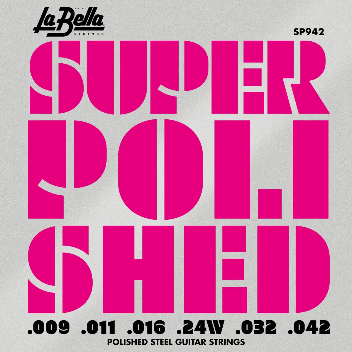 La Bella SP942 Super Polished Χορδές Ηλεκτρικής Κιθάρας 9-42-min