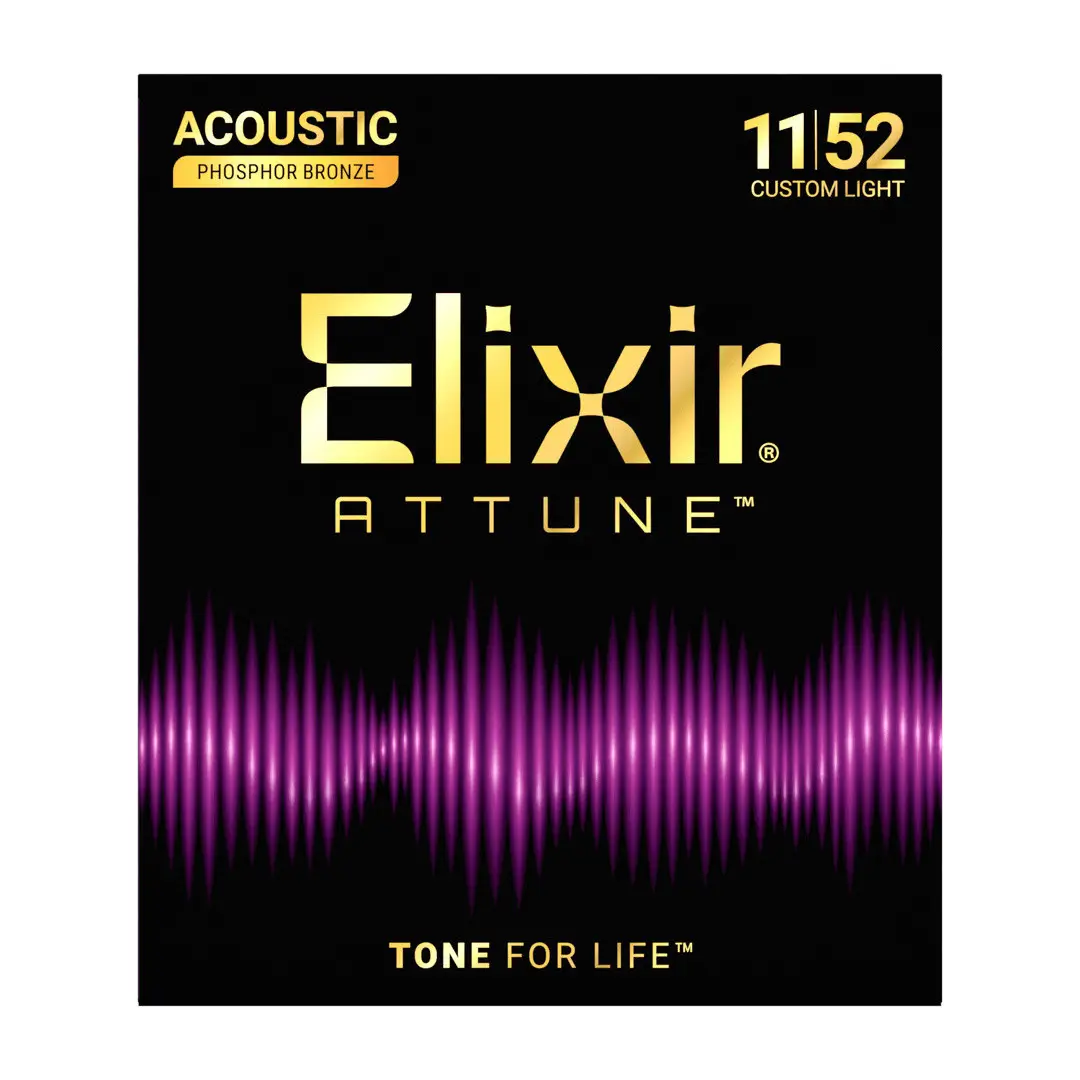 Elixir 21027 Attune Phosphor Bronze Χορδές Ακουστικής Κιθάρας 11-52-min