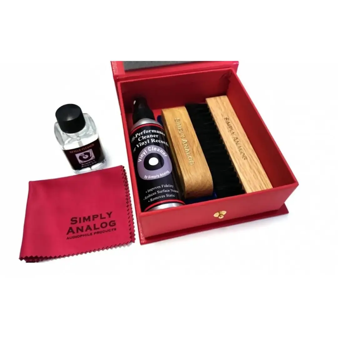 Simply Analog Boxset Deluxe Edition Σύστημα Καθαρισμού Δίσκων Κόκκινο-2-min
