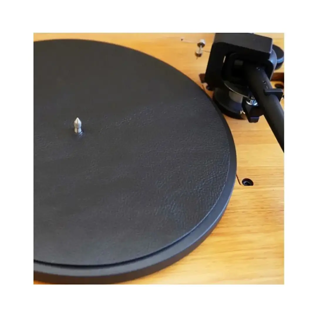 Simply Analog Slipmat Premium Δέρμα Μαύρο-3