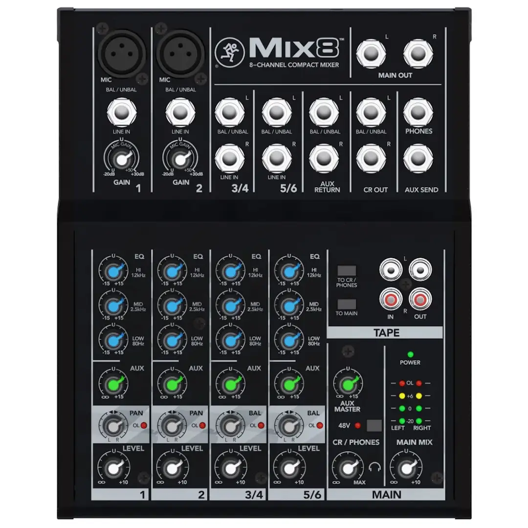 Mackie Mix8 Αναλογική Κονσόλα Μίξης-min