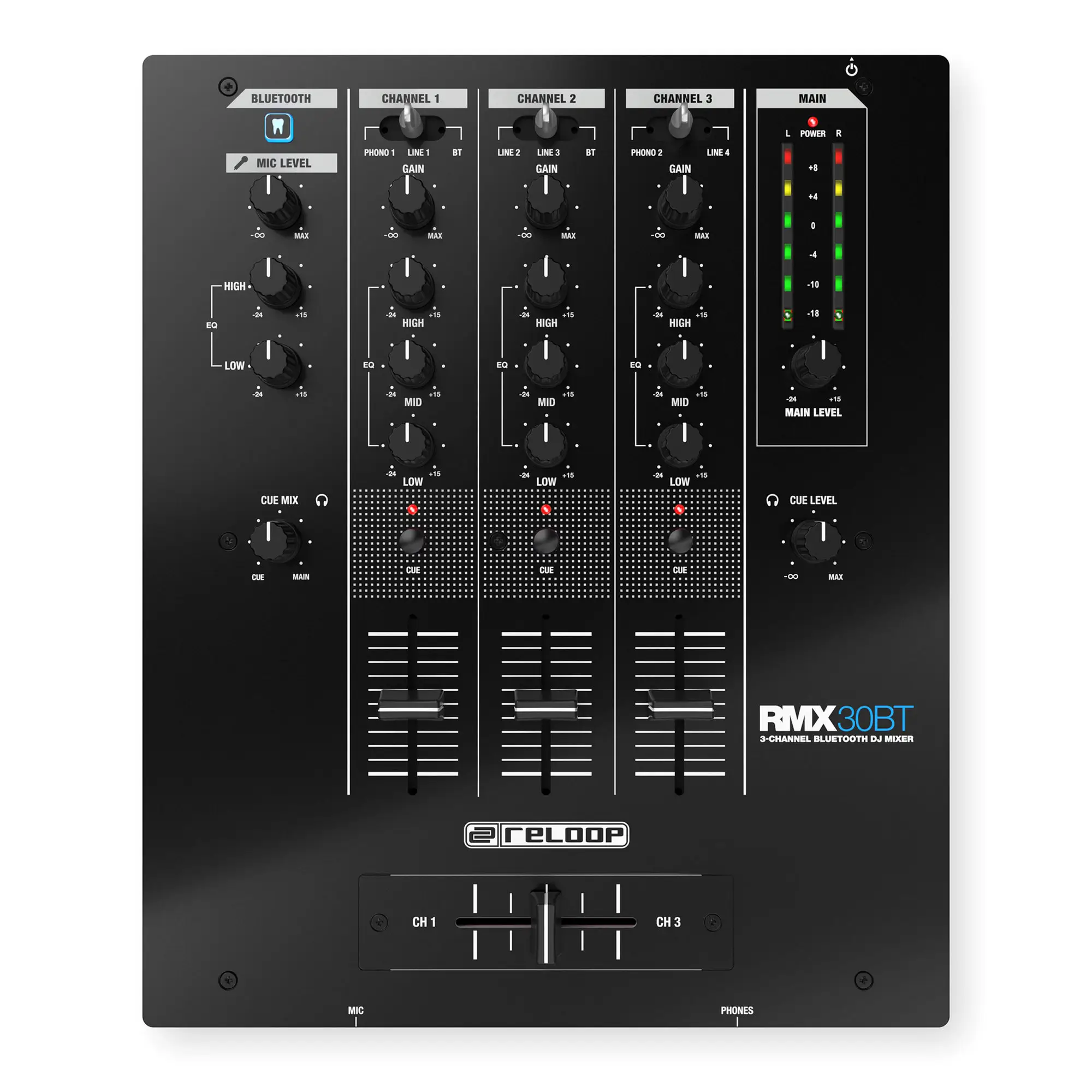 Reloop RMX-30 BT Μίκτης DJ Bluetooth-min