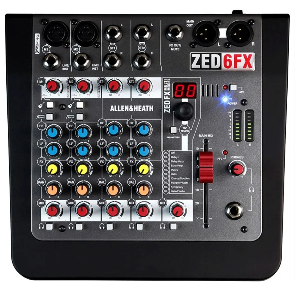 Allen & Heath ZED-6FX Αναλογική Κονσόλα Μίξης-min