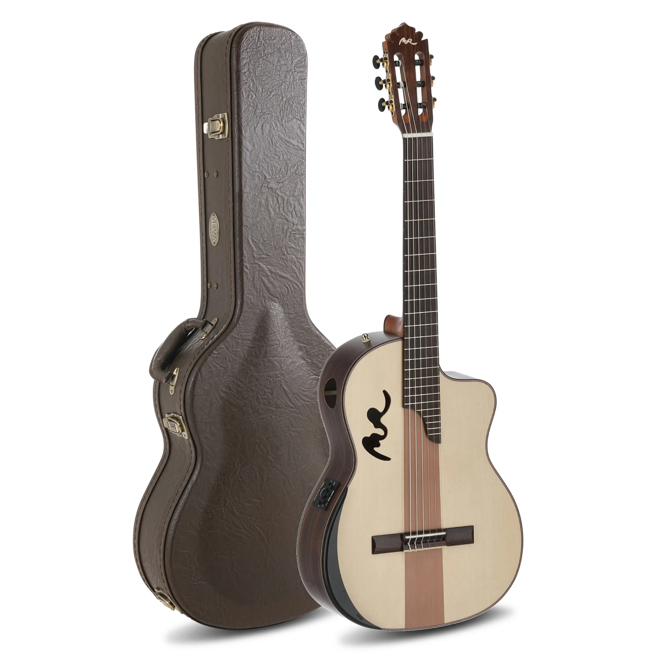 Manuel Rodriguez Café Cortado Indian Rosewood Ηλεκτροκλασική Κιθάρα (με Βαλίτσα)-2-min