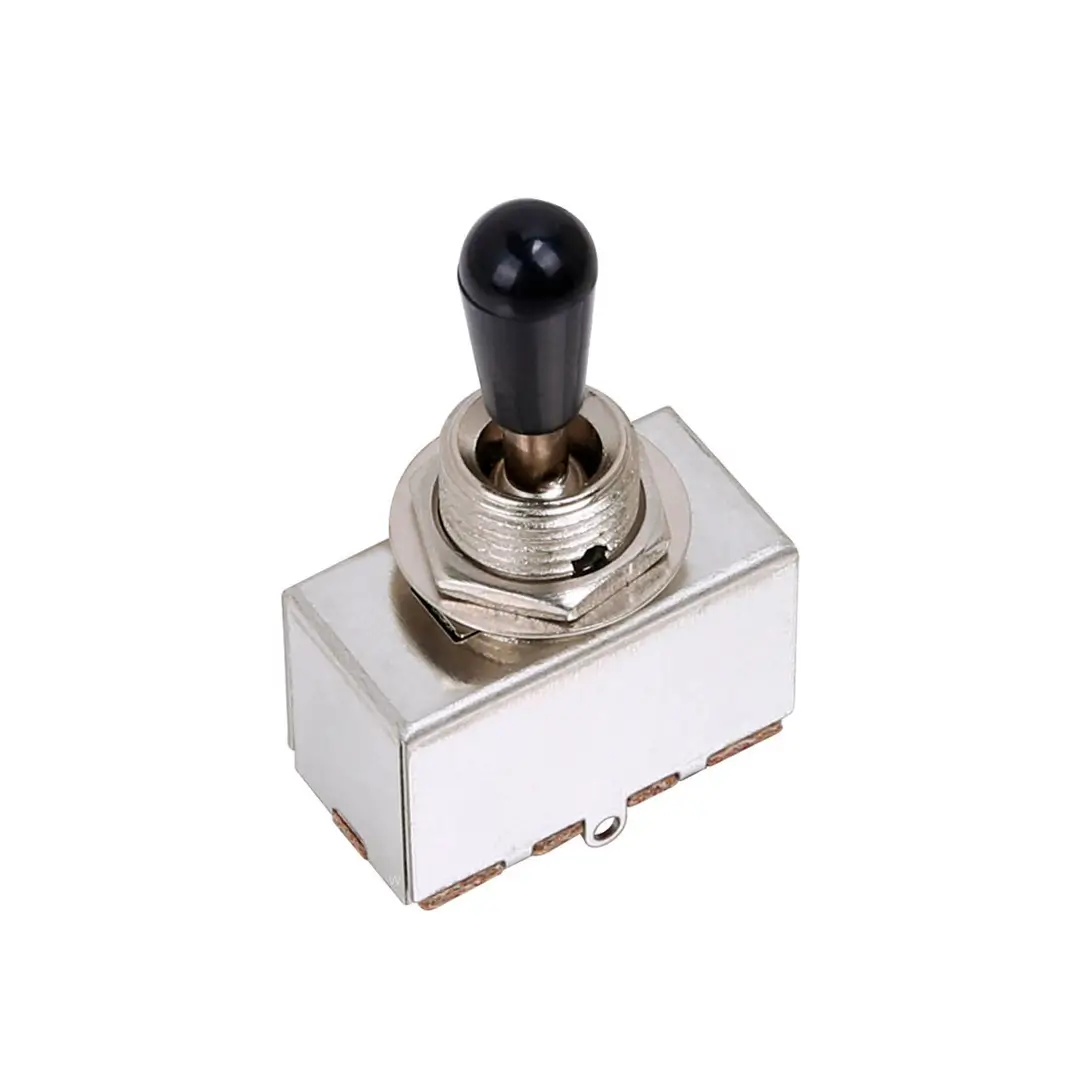 Partsland TTG-NI-BK Toggle Διακόπτης 3 Θέσεων με Μαύρο Knob-min