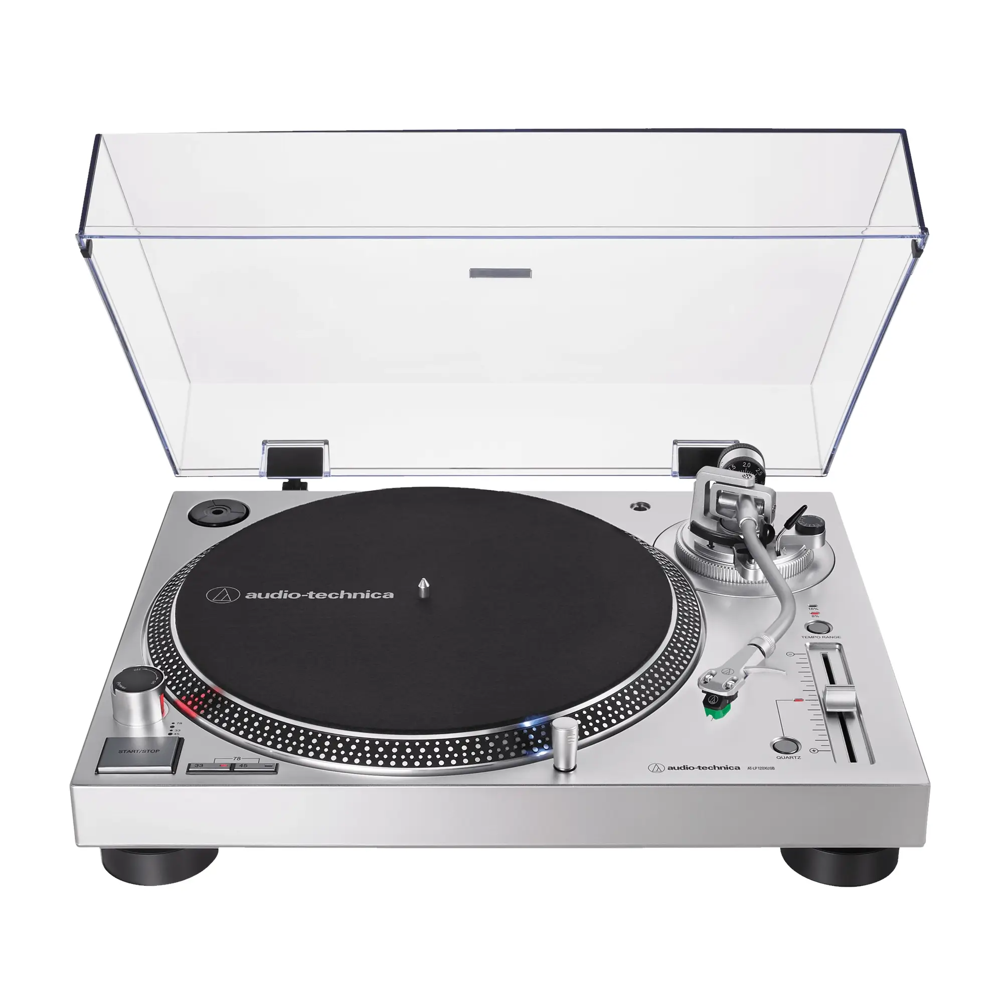 Audio-Technica AT-LP120XUSB Direct-Drive Πικάπ Ασημί-min