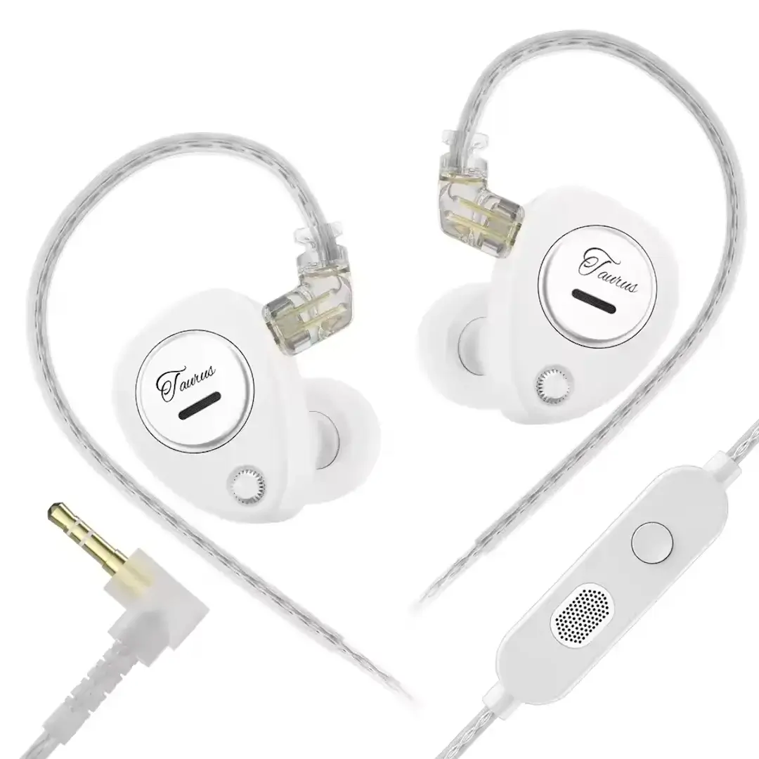 KZ Taurus MIC Hi-Fi Ακουστικά In-Ear Λευκά (με Μικρόφωνο)-min