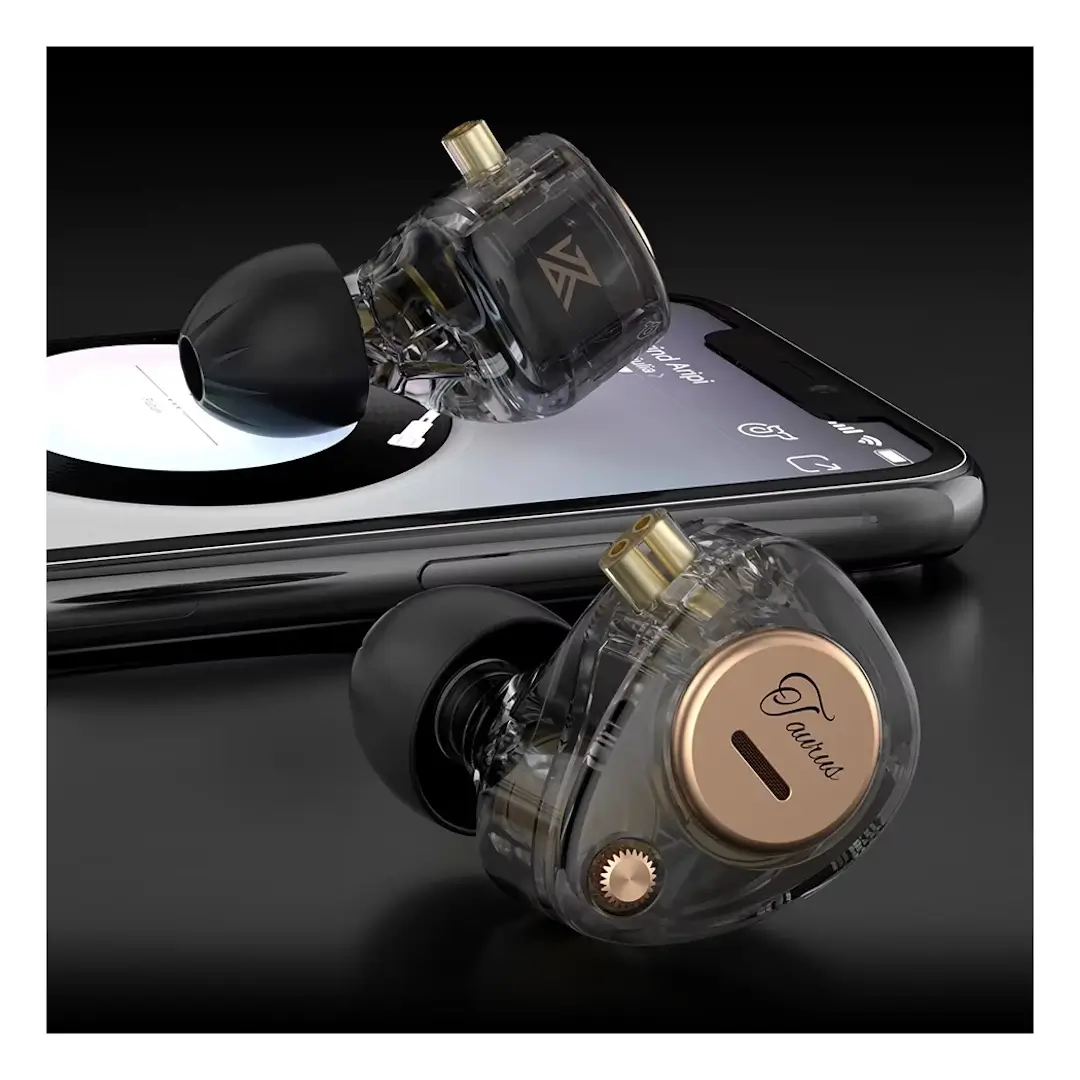 KZ Taurus MIC Hi-Fi Ακουστικά In-Ear Διάφανα (με Μικρόφωνο)-2-min