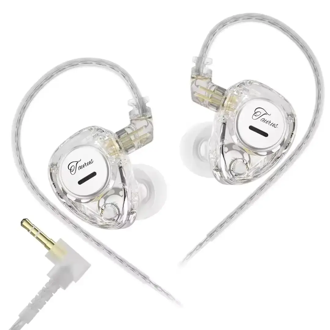 KZ Taurus Hi-Fi Ακουστικά In-Ear Διάφανα-min