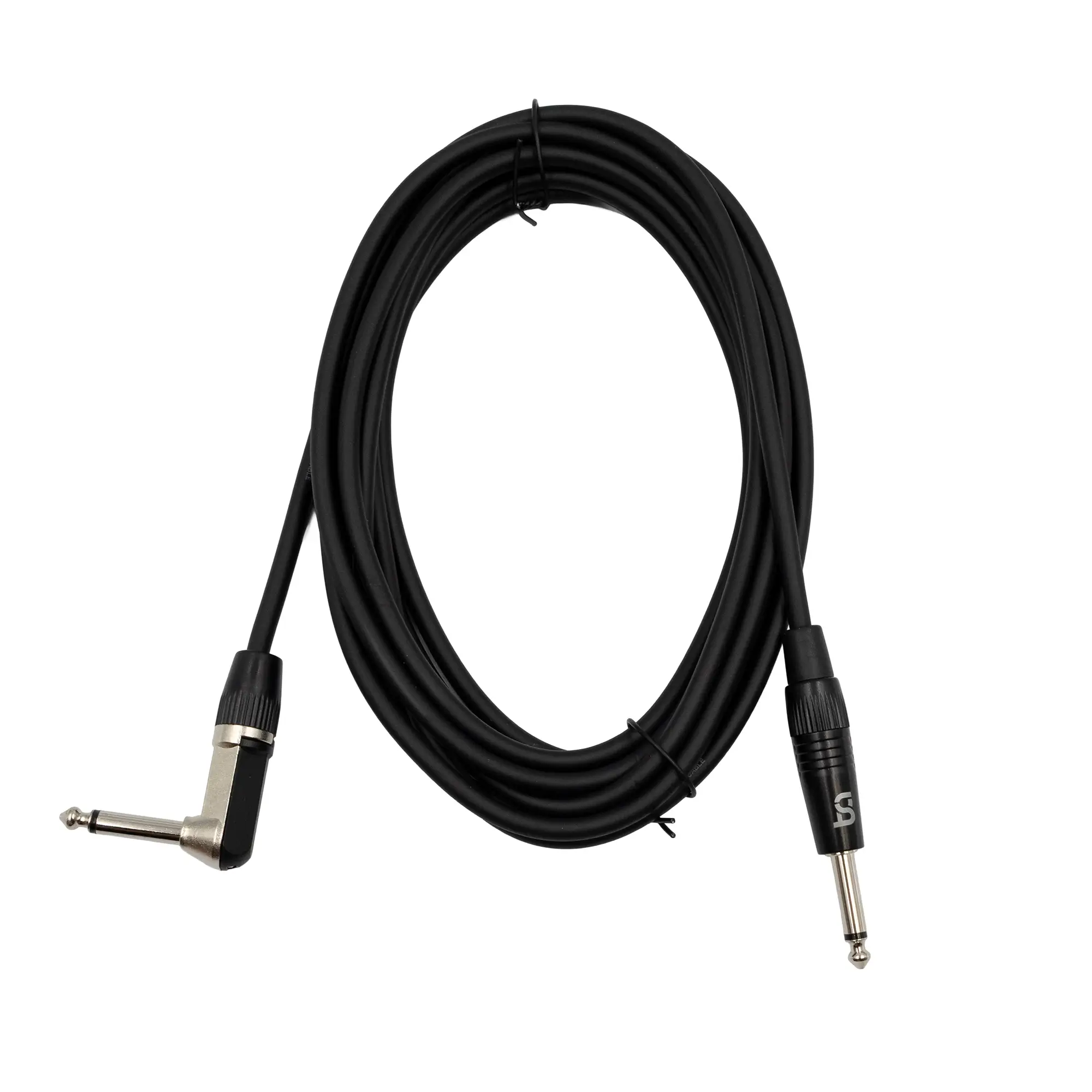 Tune CCB-AJ0450 Core Καλώδιο Οργάνων 6.35mm Mono Jack σε Γωνιακό 6.35mm Mono Jack 4.5m Μαύρο-min