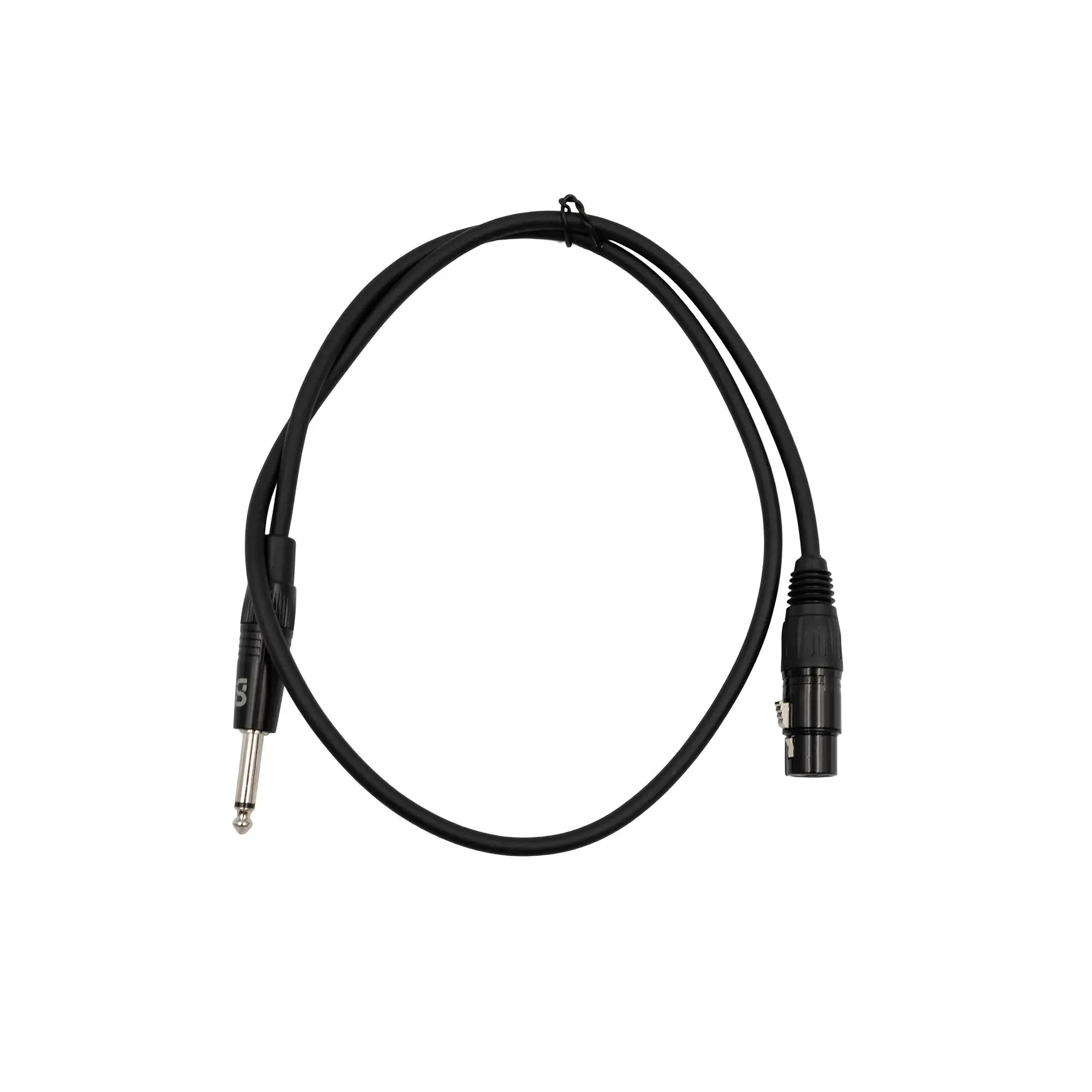 Tune CCB-FJ0100 Core Καλώδιο Μικροφώνου XLR-3pin Female σε 6.35mm Mono Jack 1m Μαύρο-min